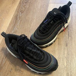 NIKE AIR MAX 97 BLACK/WHITE-PSYCHIC PURPLE NOIR/BLANC